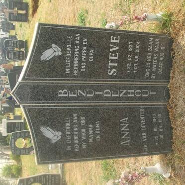 BEZUIDENHOUT Stephanus Petrus 1937-2004 &amp; Anna Maria Jacoba VAN DEVENTER 1943-1999