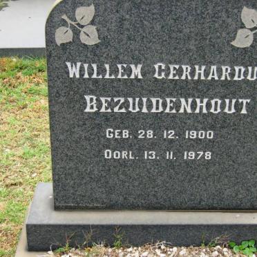 BEZUIDENHOUT Willem Gerhardus 1900-1978