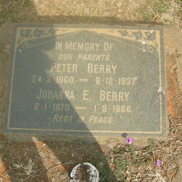 BERRY Peter 1860-1937 &amp; Johanna E. 1870-1966