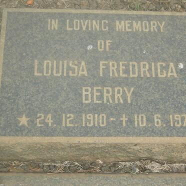BERRY Louisa Fredrica 1910-1971