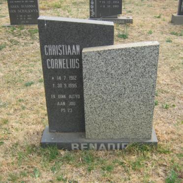 BENADIE Christiaan Cornelius 1912-1995