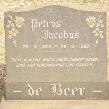 BEER Petrus Jacobus, de 1903-1962
