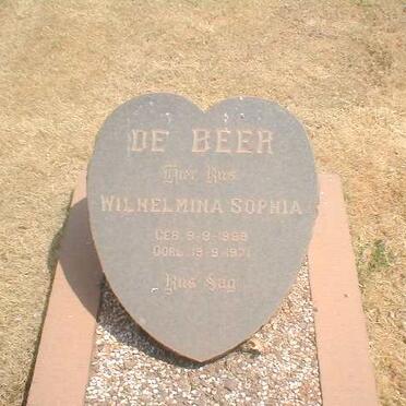 BEER Wilhelmina Sophia, de 1889-1971