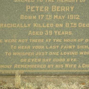 BERRY Peter 1912-1951