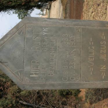 BEZUIDENHOUT Pieter Lodewyk 1883-1905
