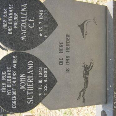 BERG John Sutherland, van der 1949-1993 &amp; Magdalena C.E. 1949-2000