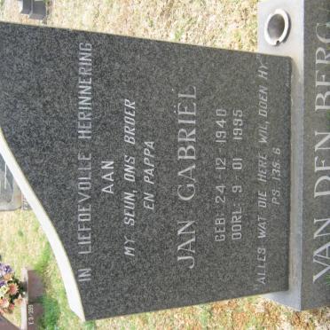 BERG Jan Gabriël, van den 1940-1995