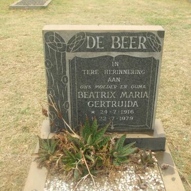 BEER Beatrix Maria Gertruida, de 1916-1979