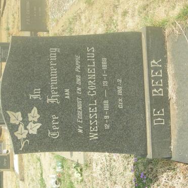 BEER Wessel Cornelius, de 1918-1969