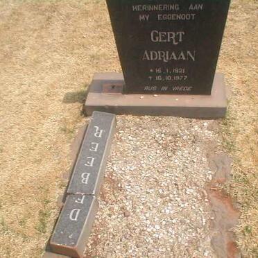 BEER Gert Adriaan, de 1921-1977