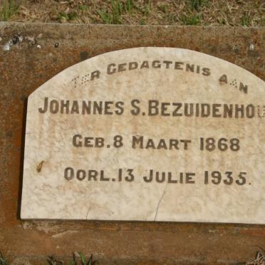 BEZUIDENHOUT Johannes S. 1868-1935