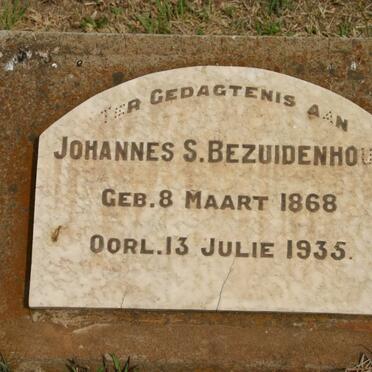 BEZUIDENHOUT Johannes S. 1868-1935