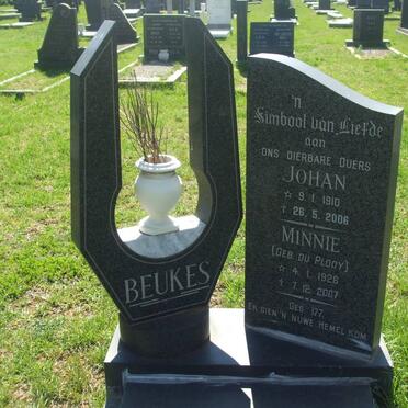 BEUKES Johan 1910-2006 &amp; Minnie DU PLOOY 1926-2007
