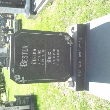 BESTER Roux 1908-1992 &amp; Thelma 1910-1991