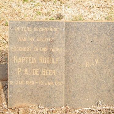 BEER Rudolf P.A., de 1920-1957