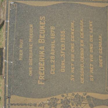 BEUKES Frederika 1878-1955