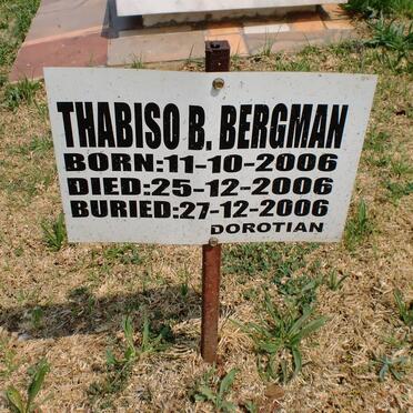 BERGMAN Thabiso B. 2006-2006