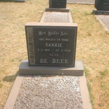 BEER Sannie, de 1912-1979