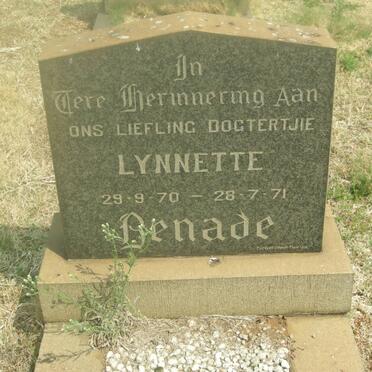 BENADE Lynnette 1970-1971