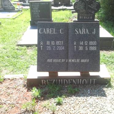 BEZUIDENHOUT Carel C. 1927-2004 &amp; Sara J. 1900-1989