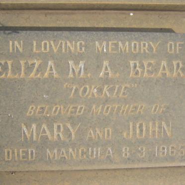 BEARD Eliza M.A. -1965