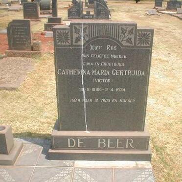 BEER Jacobus Fredrick, de 1887-1967 &amp; Catherina Maria Gertruida VICTOR 1888-1974