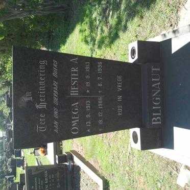 BLIGNAUT Omega 1913-1986 &amp; Hester A. 1913-1996