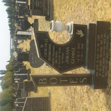 BOTES Johann George 1955-1994