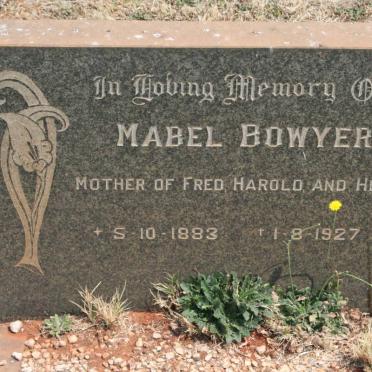 BOWYER Mabel 1883-1927