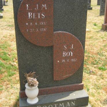 BOOTMAN S.J. 1932- &amp; E.J.M. 1937-1997