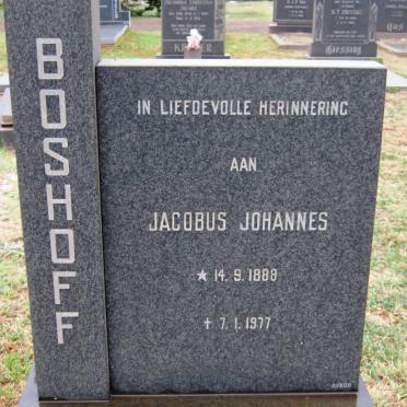 BOSHOFF Jacobus Johannes 1888-1977