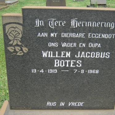 BOTES Willem Jacobus 1919-1968