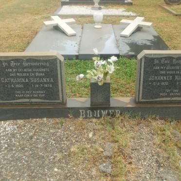 BOUWER Johannes Nicolaas 1920-1989 &amp; Catharina Susanna 1926-1978