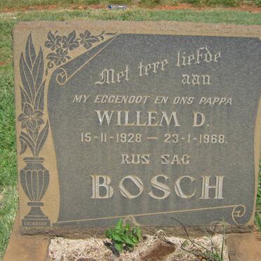 BOSCH Willem D. 1928-1968