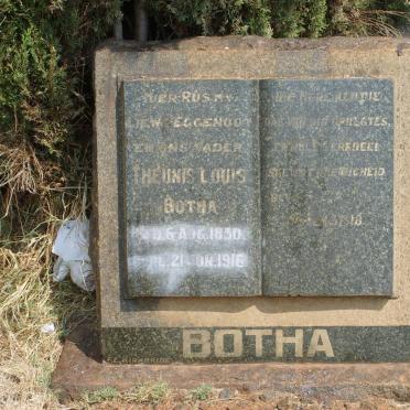 BOTHA Theunis Louis 1830-1916