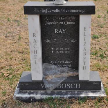 BOSCH Rachel Elizabeth, van 1941-2001