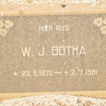 BOTHA W.J. 1872-1961