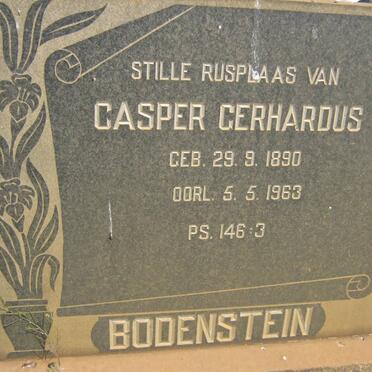 BODENSTEIN Casper Gerhardus 1890-1963