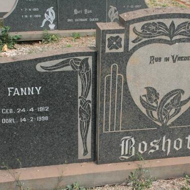 BOSHOFF de Wet 1901-1976 &amp; Fanny 1912-1998