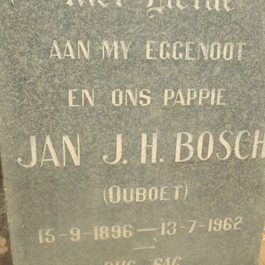 BOSCH Jan J.H. 1896-1962 &amp; J.C. 1907-199?