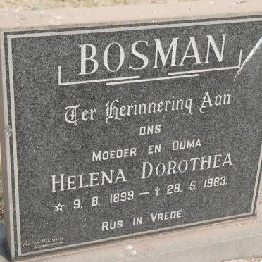 BOSMAN Helena Dorothea 1899-1983