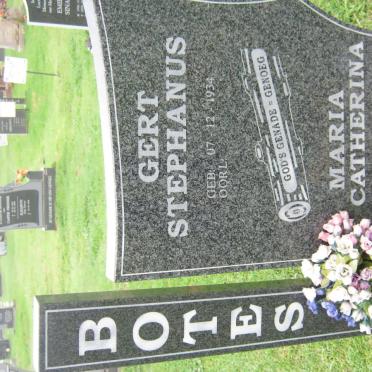 BOTES Gert Stephanus 1934- &amp; Maria Catherina 1942-2008