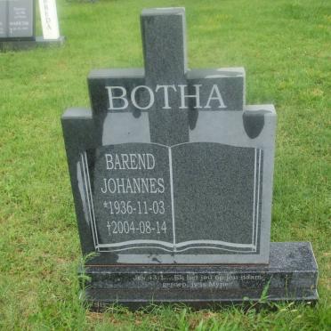 BOTHA Barend Johannes 1936-2004