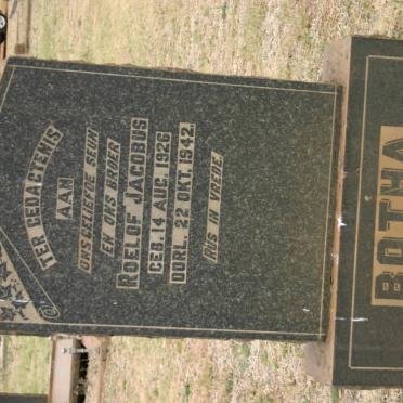 BOTHA Roelof Jacobus 1926-1942