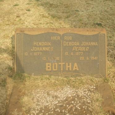 BOTHA Hendrik Johannes 1877-1968 &amp; Debora Johanna PEROLD 1877-1941
