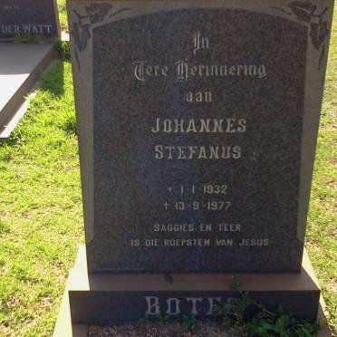 BOTES Johannes Stefanus 1932-1977