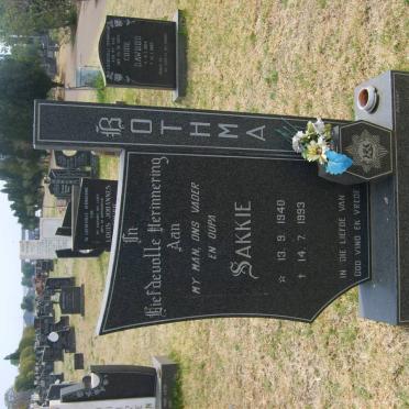 BOTHMA Sakkie 1940-1993