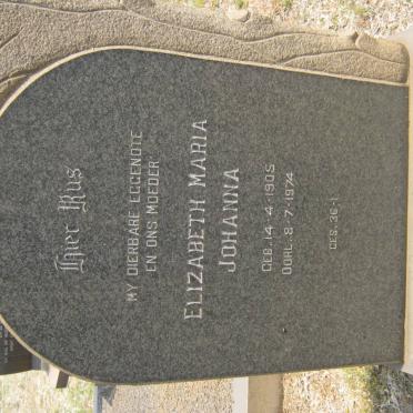 BOOYSEN Elizabeth Maria Johanna 1905-1974