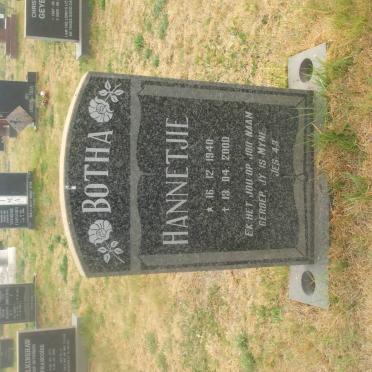 BOTHA Johanna Sophia 1940-2000