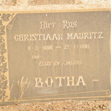 BOTHA Christiaan Mauritz 1898-1961 